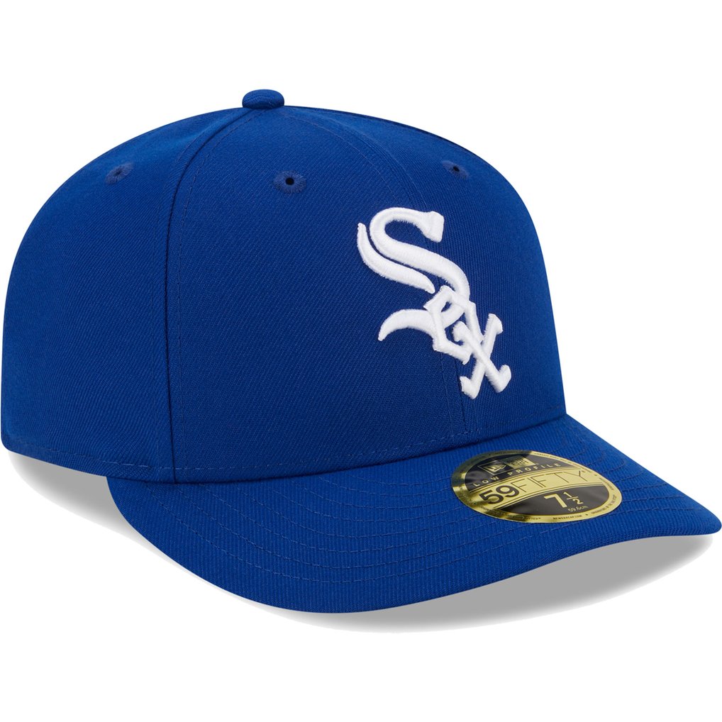  Chicago White Sox New Era White Logo Low Profile 59FIFTY Fitted Hat - Royal